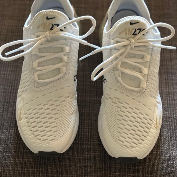 Womens Nike Air Max 270 SE White Velvet Brown Size: 38.5 - Picture 2 of 5